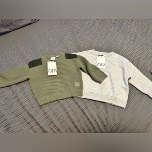Bundle** two NWT Zara boy sweaters size 12-18 months